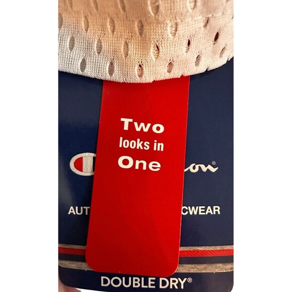 Champion Double Dry Mesh Reversible White/Gray Jersey T-Shirt - XL NWT - Picture 2 of 10